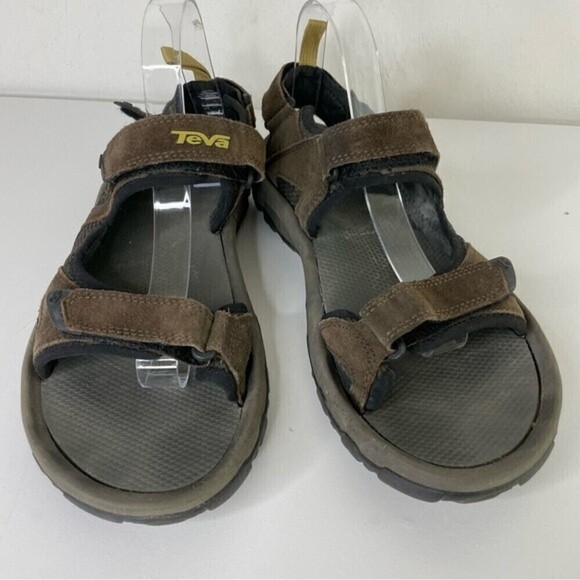 Teva Katavi 4144 Outdoor Hiking Sandals Brown Leather - Picture 4 of 15